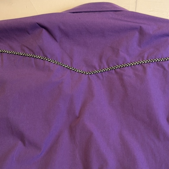 Patroncito USA Mens Large Perl Snap Western Shirt - Picture 11 of 11